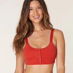 NWT Andie Swim The Snap Scoop Top in Chili Pepper size XL